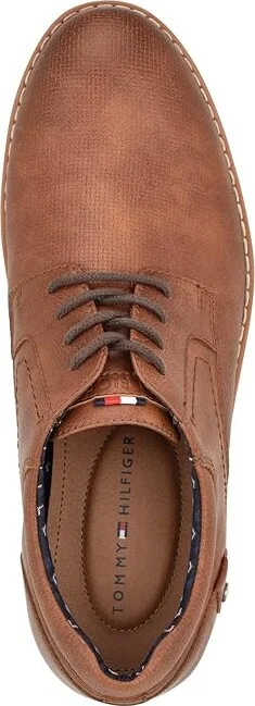 Tommy Hilfiger Nemoza Men's Lace Up Wing Tip Shoes Medium Brown : 9.5 M, Leather - Image 2