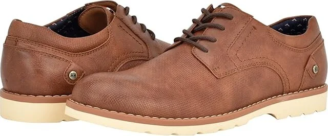 Tommy Hilfiger Nemoza Men's Lace Up Wing Tip Shoes Medium Brown : 9.5 M, Leather