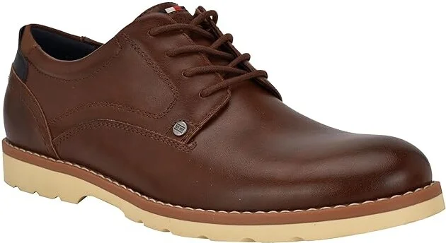 Tommy Hilfiger Nevyn Men's Lace-up Boots Cognac : 8.5 M, Leather/Synthetic - Image 5