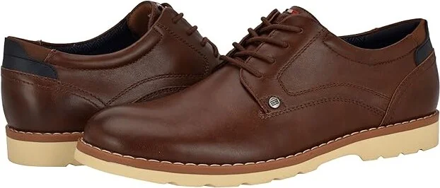 Tommy Hilfiger Nevyn Men's Lace-up Boots Cognac : 8.5 M, Leather/Synthetic
