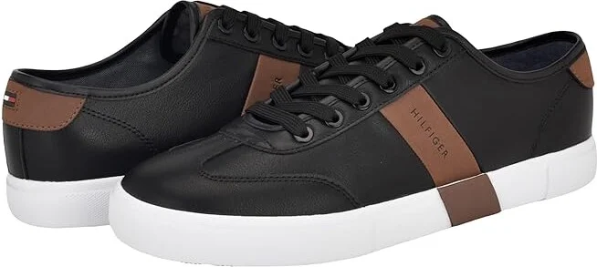 Tommy Hilfiger Pandora Men's Shoes Black/Cognac : 8 D - Medium