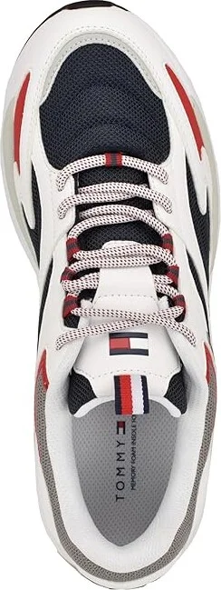 Tommy Hilfiger Parana Men's Shoes White/Red/Navy : 8 D - Medium, Leather - Image 2