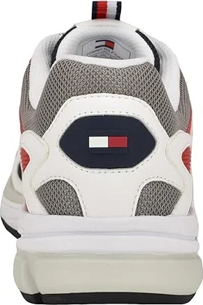 Tommy Hilfiger Parana Men's Shoes White/Red/Navy : 8 D - Medium, Leather - Image 4