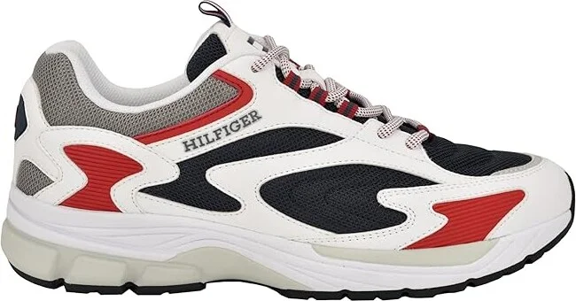 Tommy Hilfiger Parana Men's Shoes White/Red/Navy : 8 D - Medium, Leather - Image 6