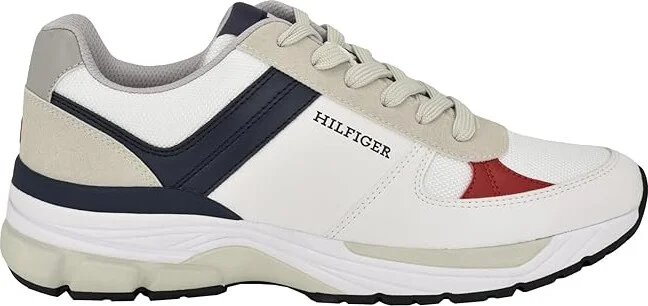 Tommy Hilfiger Paver Men's Shoes White : 7.5 D - Medium, Suede - Image 6