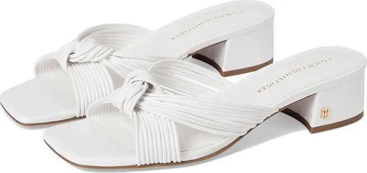 Tommy Hilfiger Philie Women's Dress Sandals White : 11 M, Synthetic