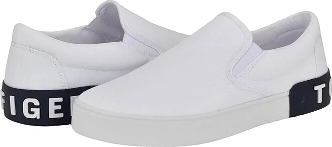 Tommy Hilfiger Rayor Men's Lace-up Boots White : 7.5 D - Medium, Canvas