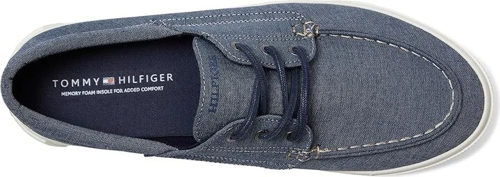 Tommy Hilfiger Relenn Men's Shoes Dark Blue Chambray : 8.5 D - Medium, Denim - Image 2