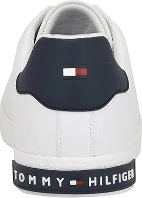 Tommy Hilfiger Rezmy Men's Shoes White/Navy : 10 D - Medium, Leather/Rubber - Image 4