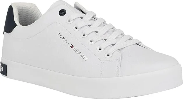 Tommy Hilfiger Rezmy Men's Shoes White/Navy : 10 D - Medium, Leather/Rubber - Image 5