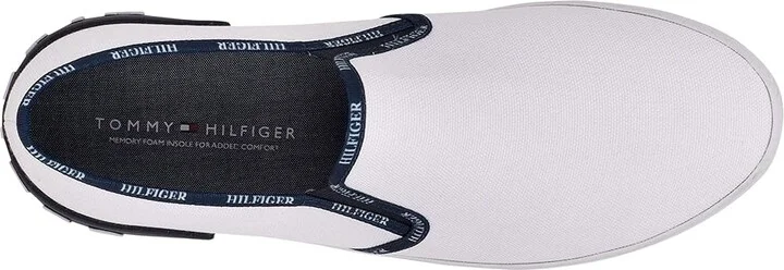 Tommy Hilfiger Rhine Men's Shoes White : 8.5 D - Medium, Textile - Image 2