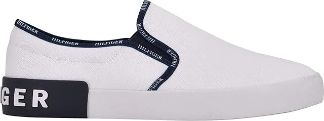 Tommy Hilfiger Rhine Men's Shoes White : 8.5 D - Medium, Textile - Image 5