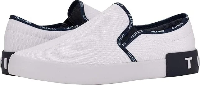 Tommy Hilfiger Rhine Men's Shoes White : 8.5 D - Medium, Textile