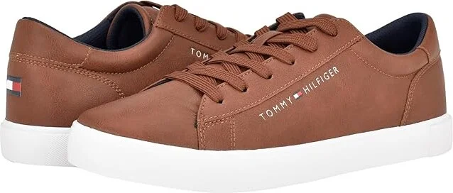 Tommy Hilfiger Ribby Men's Lace-up Boots Cognac : 13 M, Leather/Rubber/Suede