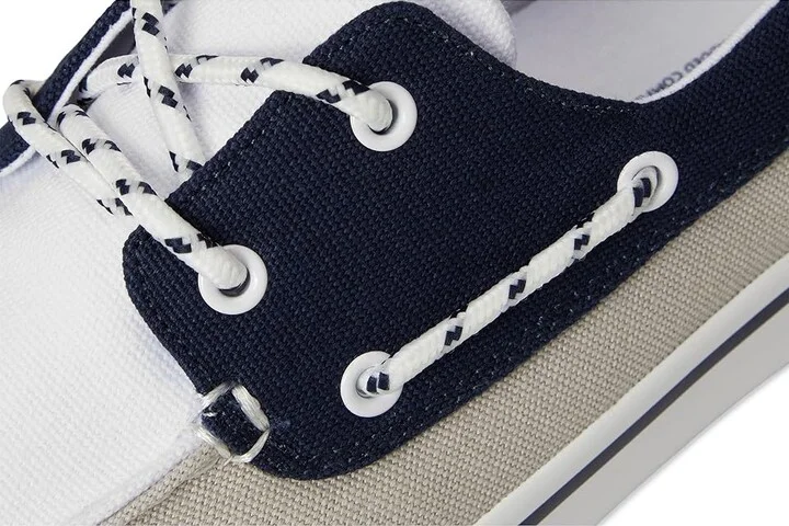Tommy Hilfiger Rice Men's Shoes Grey/White/Navy : 7 D - Medium, Canvas - Image 7