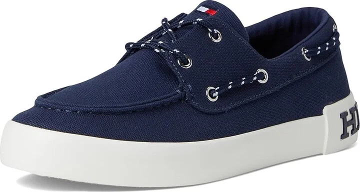 Tommy Hilfiger Rice Men's Shoes Navy : 8 D - Medium, Canvas - Image 5