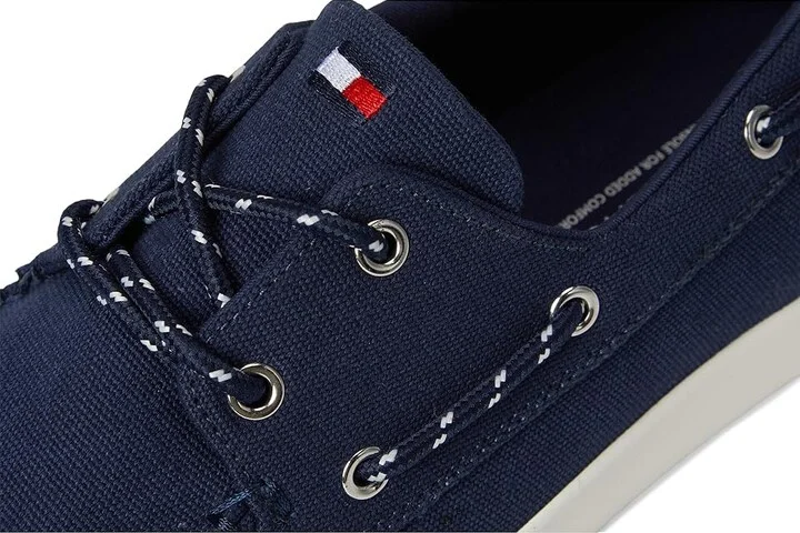 Tommy Hilfiger Rice Men's Shoes Navy : 8 D - Medium, Canvas - Image 7