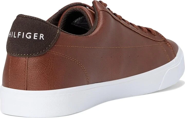 Tommy Hilfiger Risher Men's Shoes Cognac/Dark Brown : 7 D - Medium, Textile - Image 4