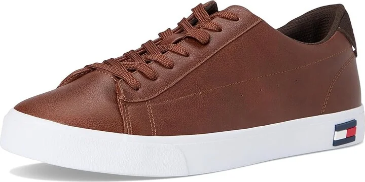Tommy Hilfiger Risher Men's Shoes Cognac/Dark Brown : 7 D - Medium, Textile - Image 5