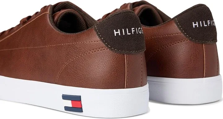 Tommy Hilfiger Risher Men's Shoes Cognac/Dark Brown : 7 D - Medium, Textile - Image 7