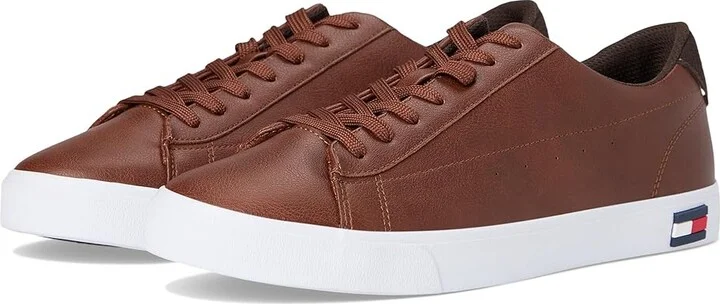 Tommy Hilfiger Risher Men's Shoes Cognac/Dark Brown : 7 D - Medium, Textile
