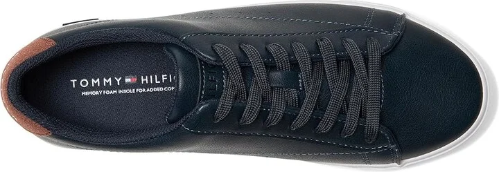 Tommy Hilfiger Risher Men's Shoes Navy/Cognac : 10 D - Medium, Textile - Image 2