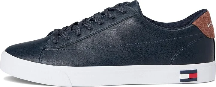 Tommy Hilfiger Risher Men's Shoes Navy/Cognac : 10 D - Medium, Textile - Image 6