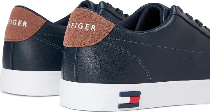 Tommy Hilfiger Risher Men's Shoes Navy/Cognac : 10 D - Medium, Textile - Image 7