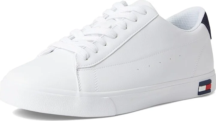 Tommy Hilfiger Risher Men's Shoes White/Navy : 7.5 D - Medium, Textile - Image 5