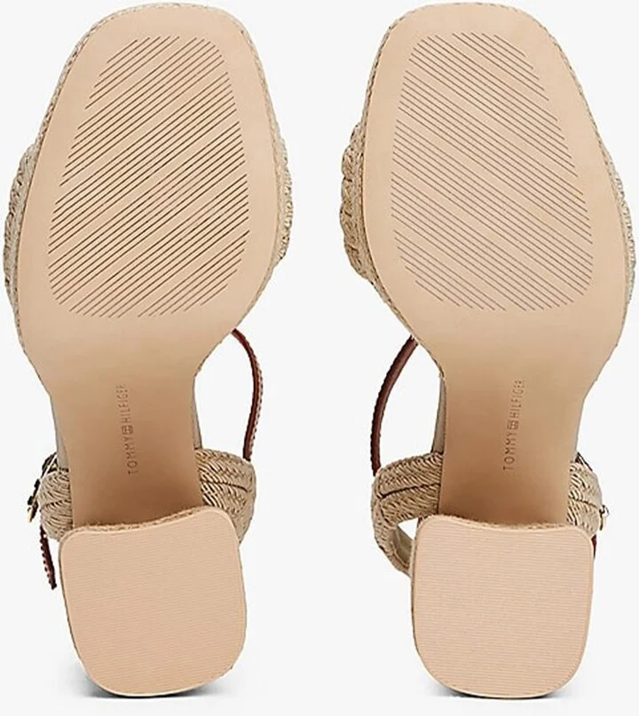 Tommy Hilfiger Rope Heel Platform Sandal Shoes - Image 5