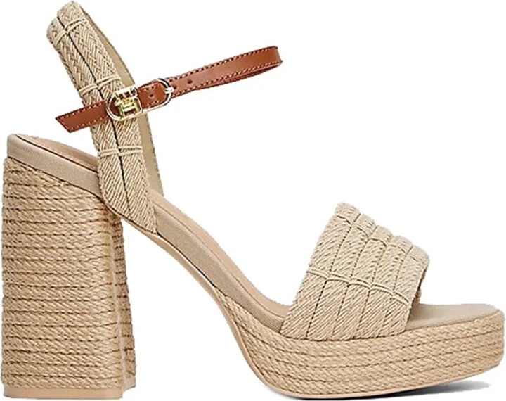 Tommy Hilfiger Rope Heel Platform Sandal Shoes