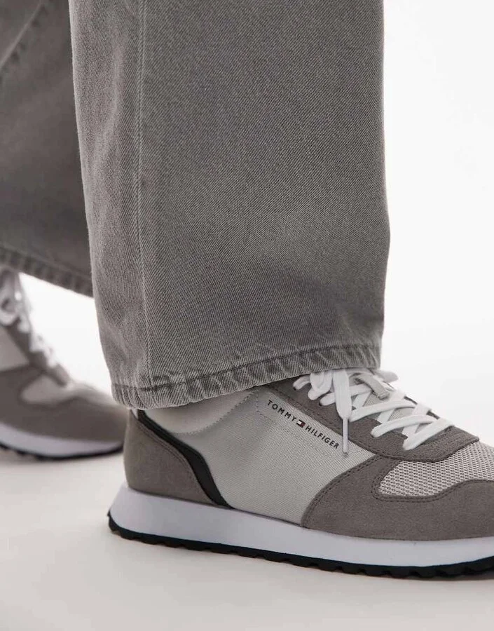 tommy Hilfiger runner sneakers in gray tones - Image 3