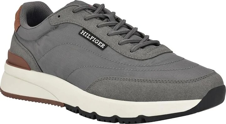 Tommy Hilfiger Sanny Men's Shoes Grey : 8 M, Rubber/Suede - Image 5