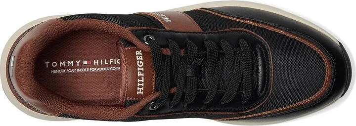 Tommy Hilfiger Santal Men's Shoes Black/Cognac : 11.5 D - Medium, Leather - Image 2