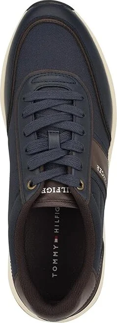 Tommy Hilfiger Santal Men's Shoes Navy/Dark Brown : 7 D - Medium, Leather - Image 2