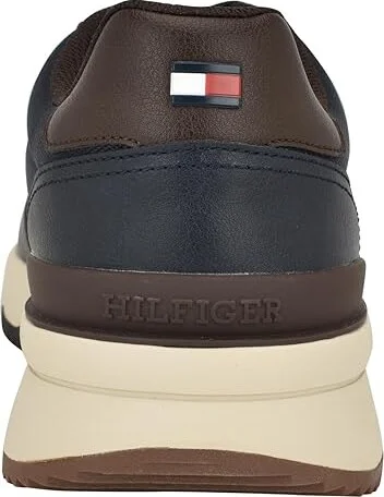 Tommy Hilfiger Santal Men's Shoes Navy/Dark Brown : 7 D - Medium, Leather - Image 4