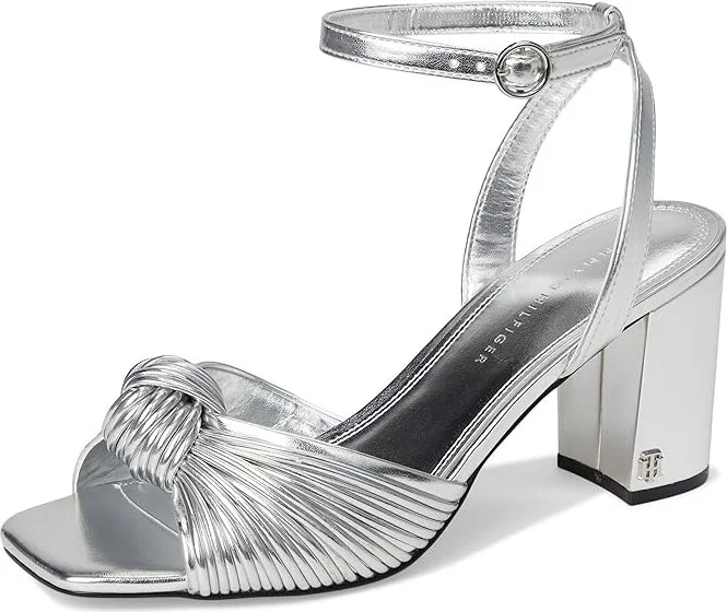 Tommy Hilfiger Sarifina Women's Hook and Loop Shoes Silver : 6.5 M, Faux Leather - Image 5