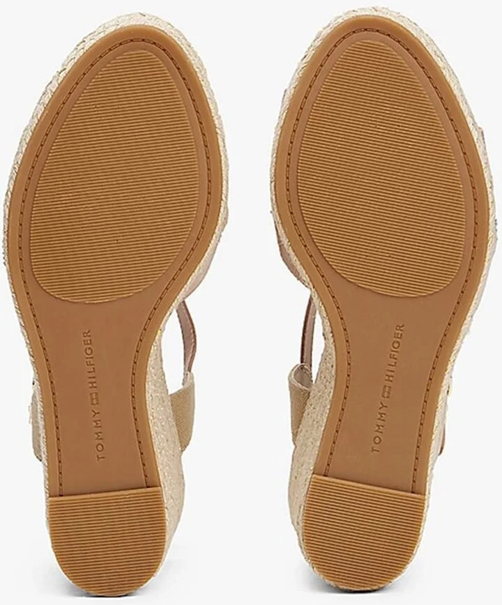 Tommy Hilfiger Satin High Wedge Espadrille Shoes - Image 5
