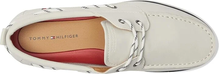 Tommy Hilfiger Sator Men's Shoes White : 7 D - Medium, Suede - Image 2