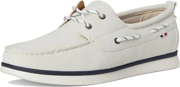 Tommy Hilfiger Sator Men's Shoes White : 7 D - Medium, Suede - Image 5