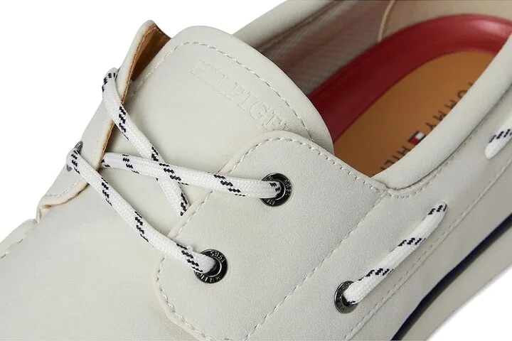 Tommy Hilfiger Sator Men's Shoes White : 7 D - Medium, Suede - Image 7