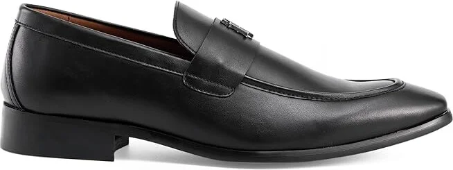 Tommy Hilfiger Sawlin Men's Lace Up Wing Tip Shoes Black : 11 M, Faux Leather - Image 5