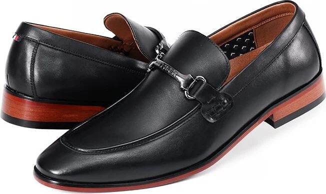 Tommy Hilfiger Senner Men's Lace Up Wing Tip Shoes Black : 12 D - Medium, Faux Leather