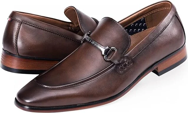 Tommy Hilfiger Senner Men's Lace Up Wing Tip Shoes Dark Brown : 10 D - Medium, Faux Leather