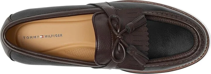 Tommy Hilfiger Sohan Men's Shoes Black/Dark Brown : 11 D - Medium, Faux Leather - Image 2