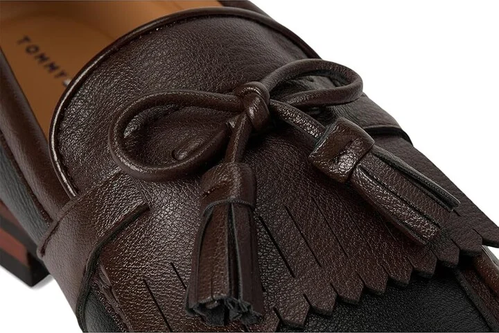 Tommy Hilfiger Sohan Men's Shoes Black/Dark Brown : 11 D - Medium, Faux Leather - Image 7