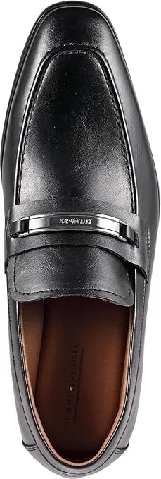 Tommy Hilfiger Speer Men's Lace Up Wing Tip Shoes Black : 7 M, Leather - Image 2