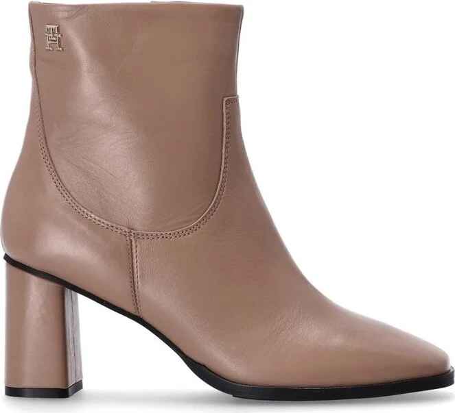Tommy Hilfiger Square Toe Heeled Ankle Boots