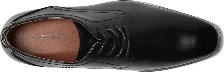 Tommy Hilfiger Step Men's Lace Up Wing Tip Shoes Black : 8 D - Medium, Leather - Image 2