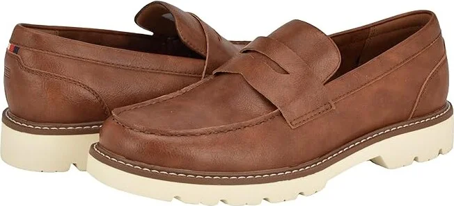 Tommy Hilfiger Tabaro Men's Lace Up Wing Tip Shoes Cognac : 9.5 D - Medium, Leather